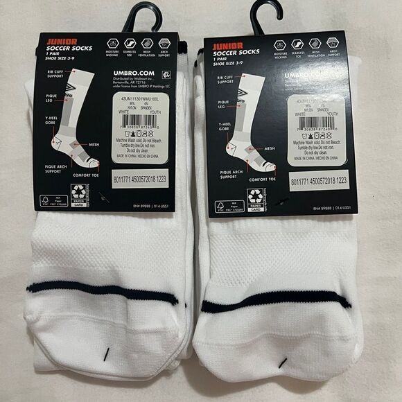 Umbro Junior Soccer Socks 2 pairs - Picture 2 of 3